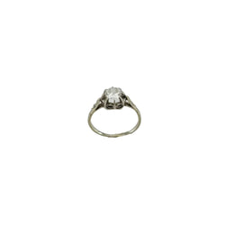 Bague Solitaire en or blanc et diamants
