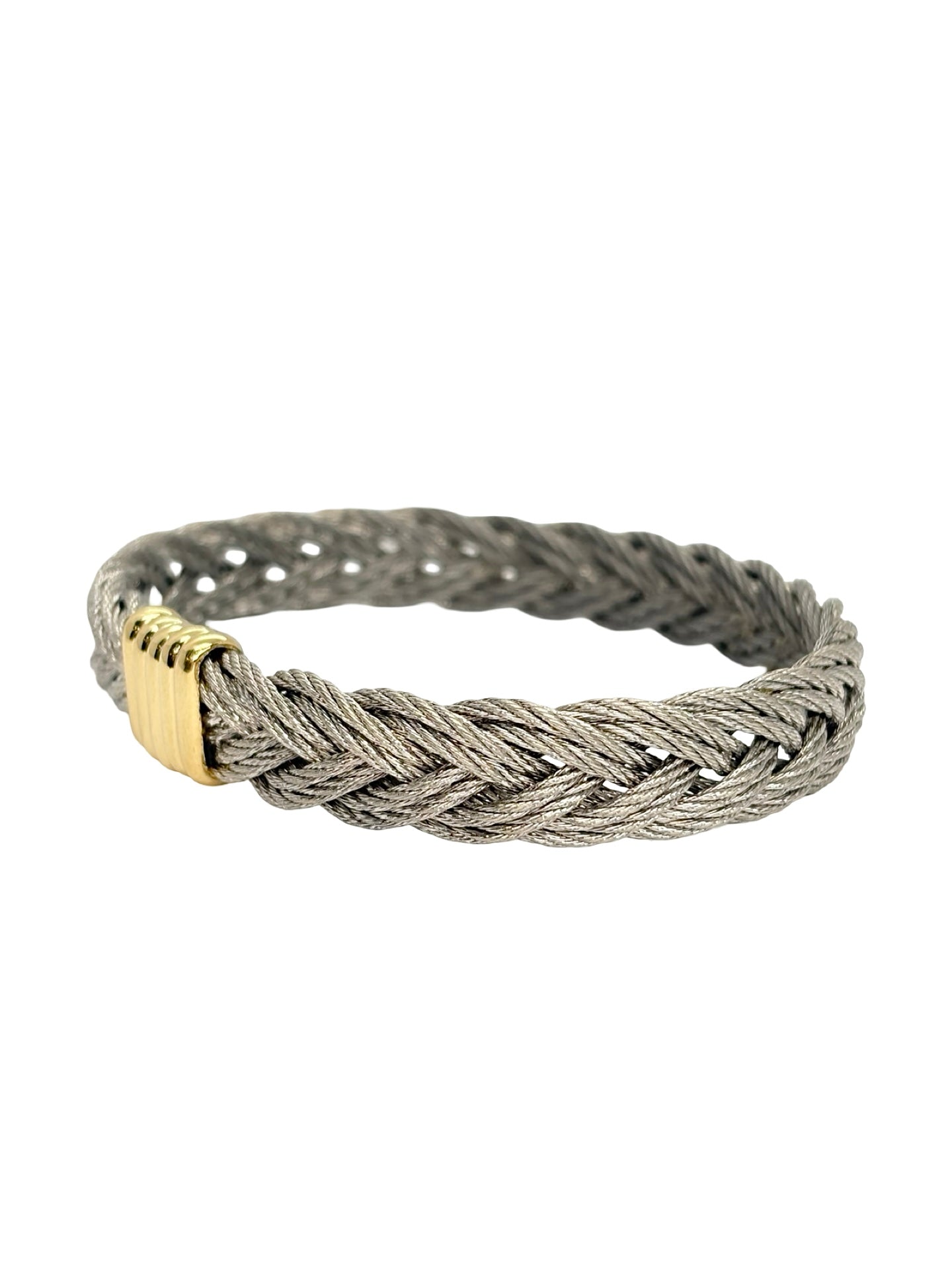 Bracelet FRED Force 10 Vintage en or jaune et acier
