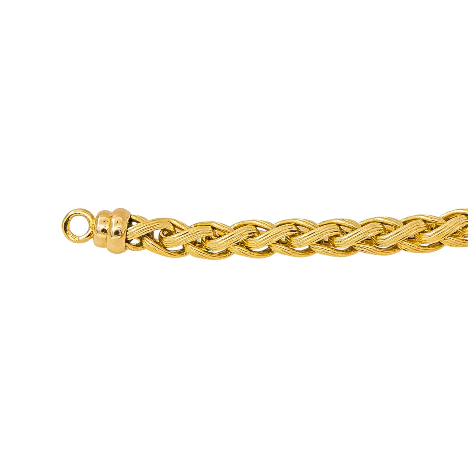 Collier Maille tressée Or jaune
