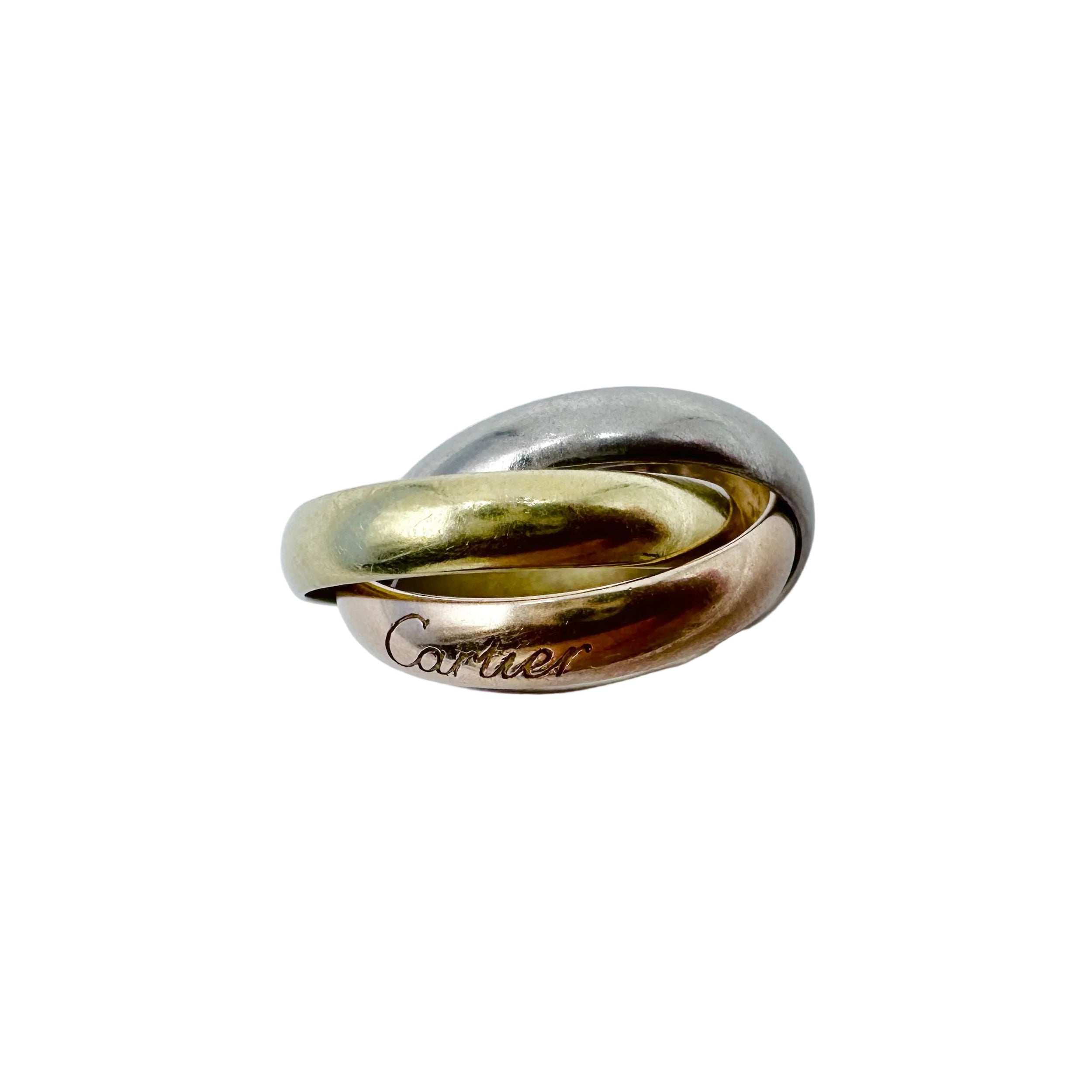 Baguer CARTIER "Trinity" en or jaune, or rose et or blanc