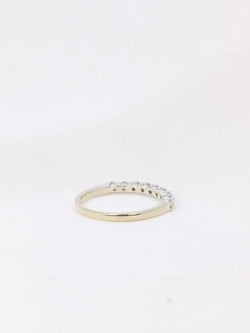 Demi - Alliance américaine en or blanc et diamants 0,36 ct - Castafiore