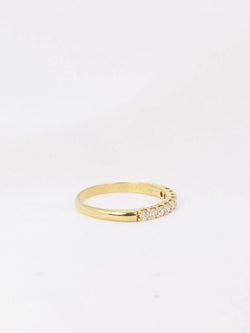 Demi - Alliance américaine en or jaune et diamants 0,3 ct - Castafiore