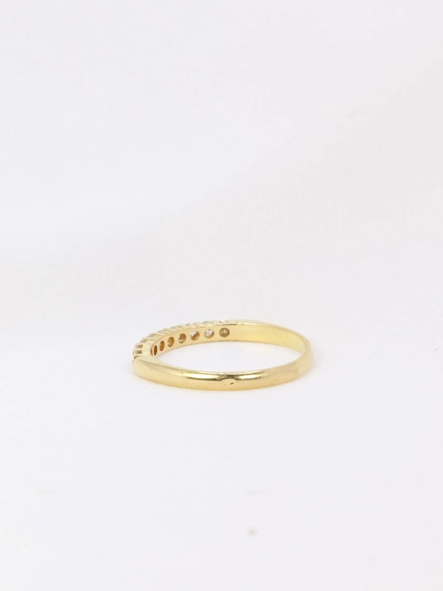 Demi - Alliance américaine en or jaune et diamants 0,3 ct - Castafiore