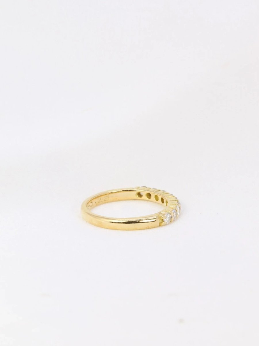 Demi - Alliance américaine en or jaune et diamants 0,36 ct - Castafiore