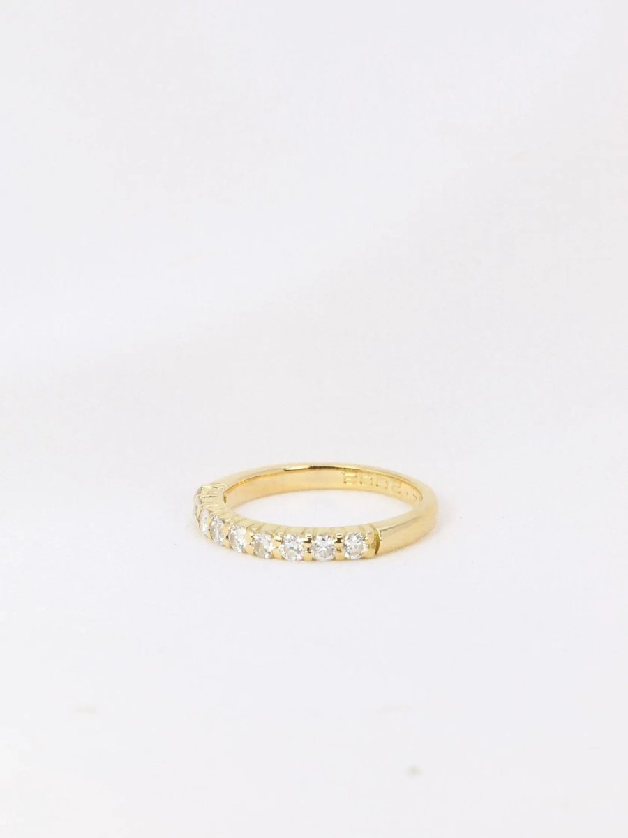 Demi - Alliance américaine en or jaune et diamants 0,36 ct - Castafiore
