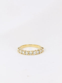 Demi - Alliance américaine en or jaune et diamants 0,72 ct - Castafiore