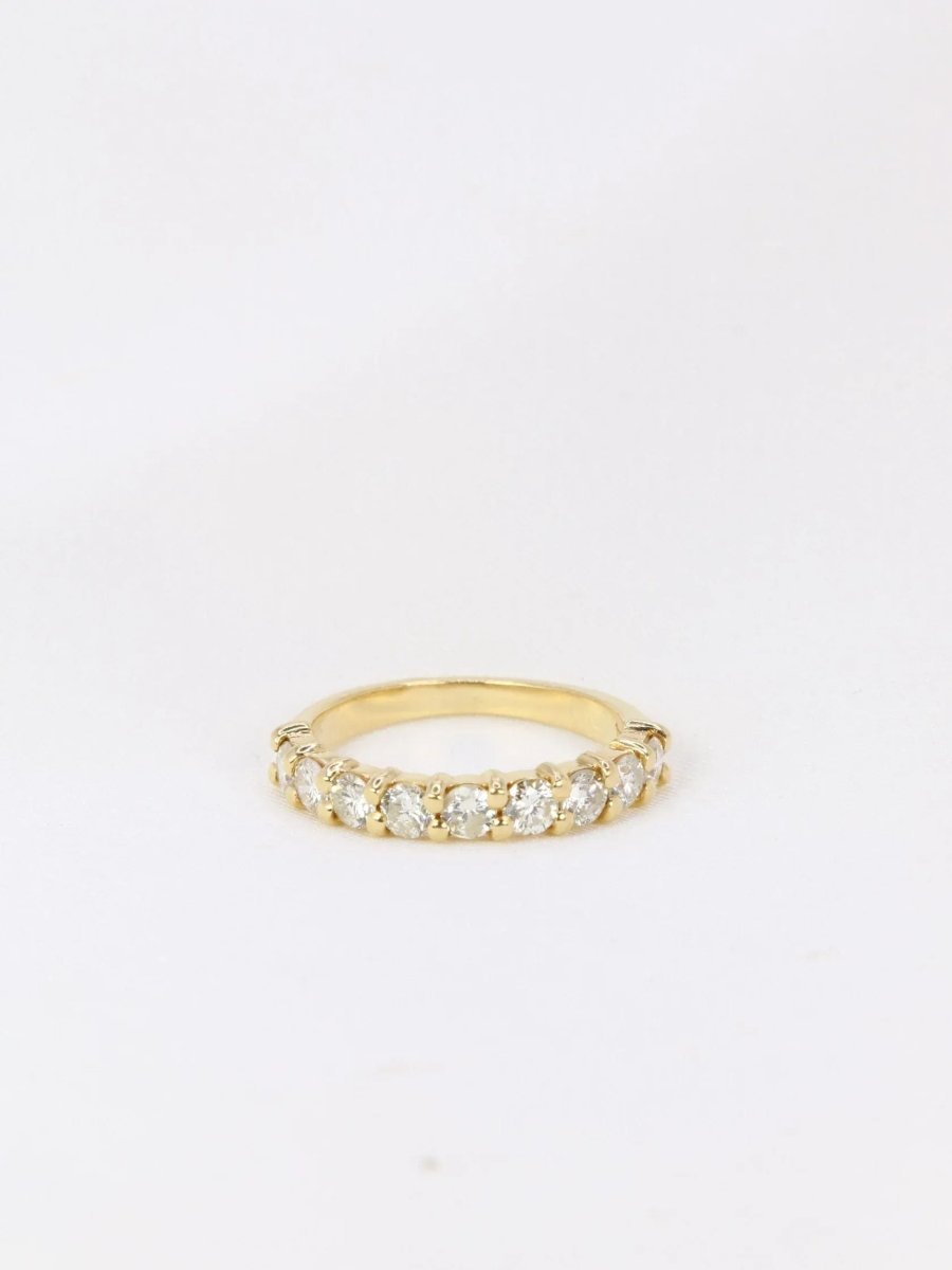 Demi - Alliance américaine en or jaune et diamants 0,72 ct - Castafiore