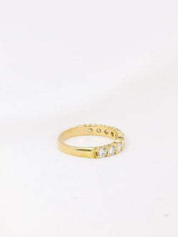 Demi - Alliance américaine en or jaune et diamants 1 carat - Castafiore