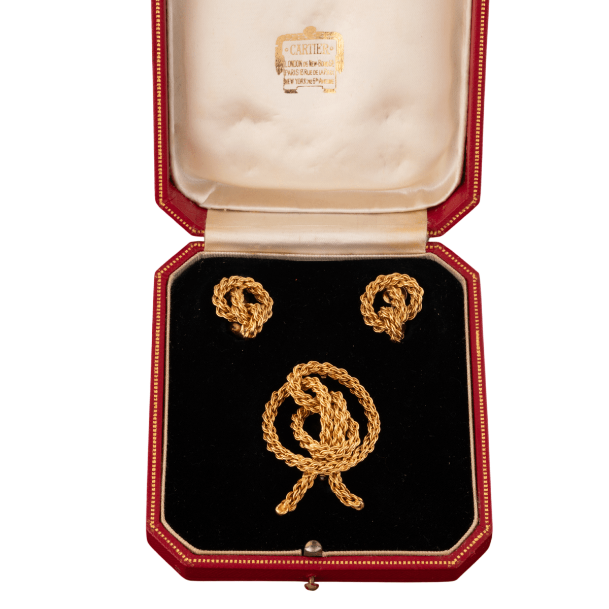 Demi-parure CARTIER en or jaune - Castafiore