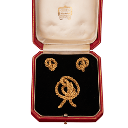 Demi-parure CARTIER en or jaune - Castafiore