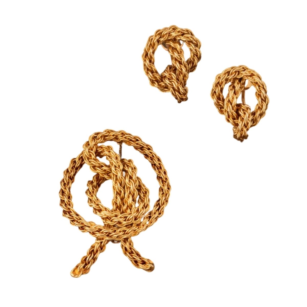 Demi-parure CARTIER en or jaune - Castafiore