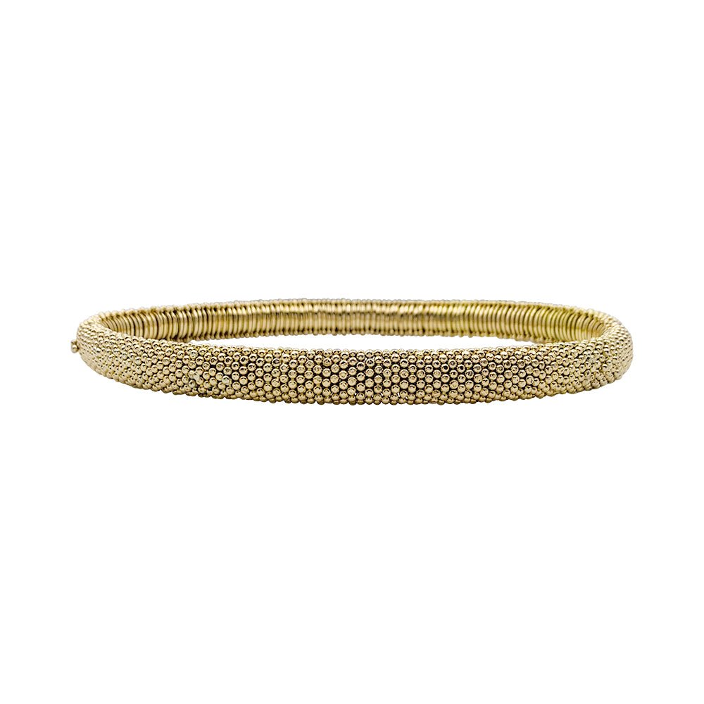 Deux bracelets vintages transformables, or jaune. - Castafiore