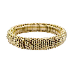 Deux bracelets vintages transformables, or jaune. - Castafiore