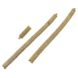 Deux bracelets vintages transformables, or jaune. - Castafiore