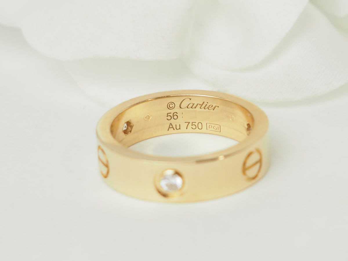 Bague Alliance CARTIER Love en or jaune et diamants