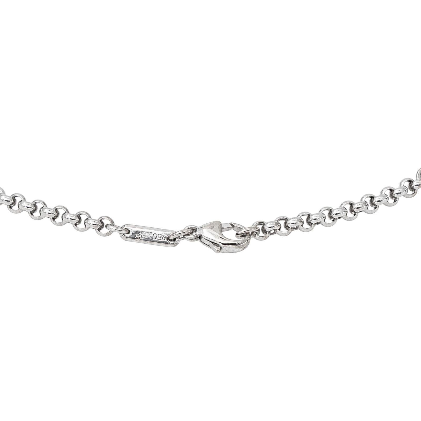 Chopard Collier Happy Diamonds Or blanc Diamant