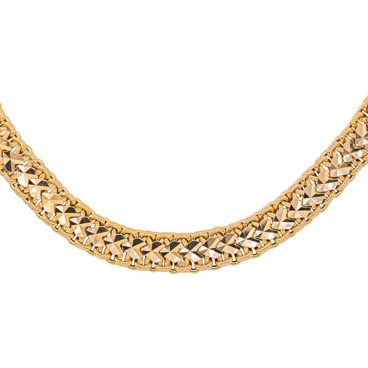 Caplain Paris Collier Maille figaro  Or jaune Saphir