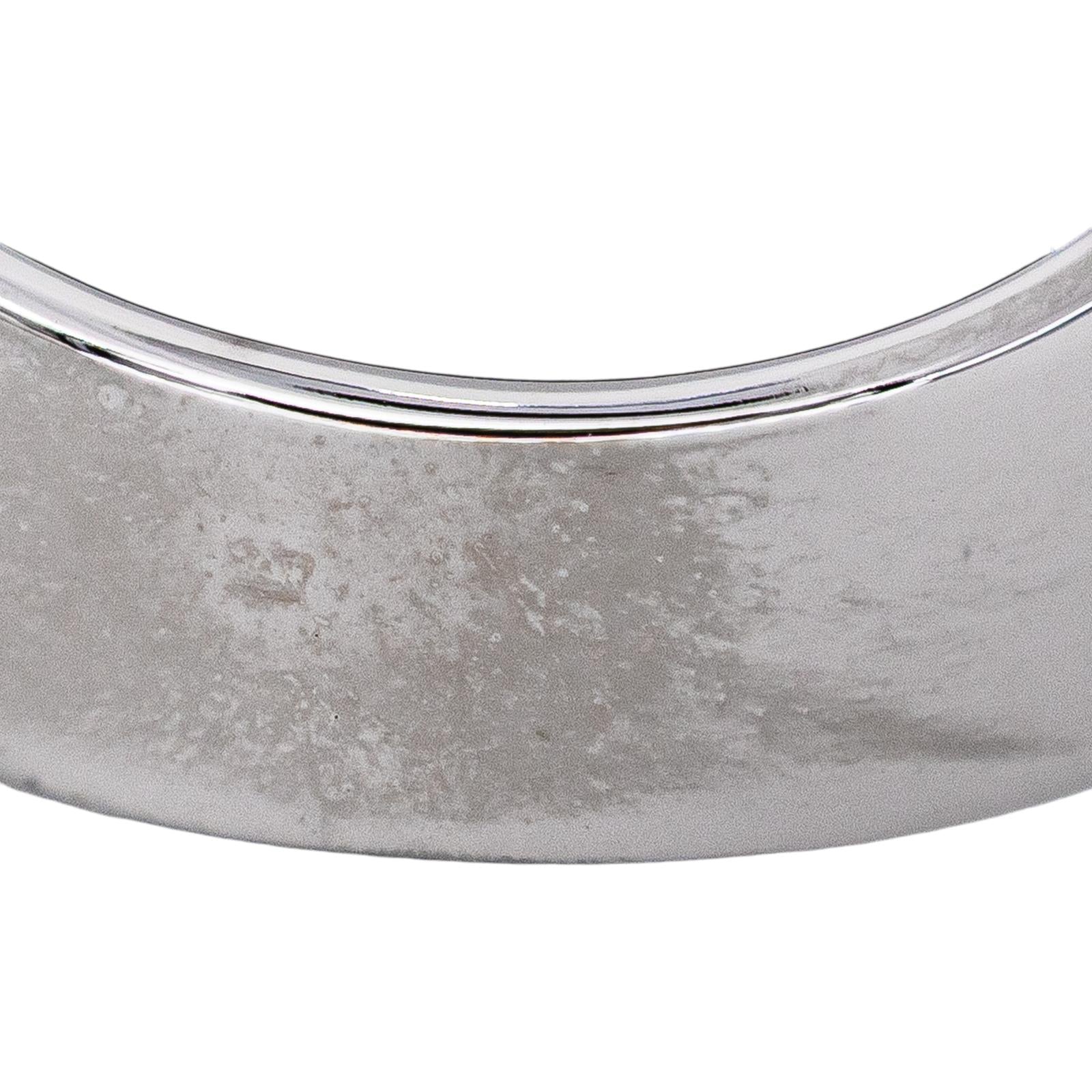 Bague Bandeau Or blanc Saphir
