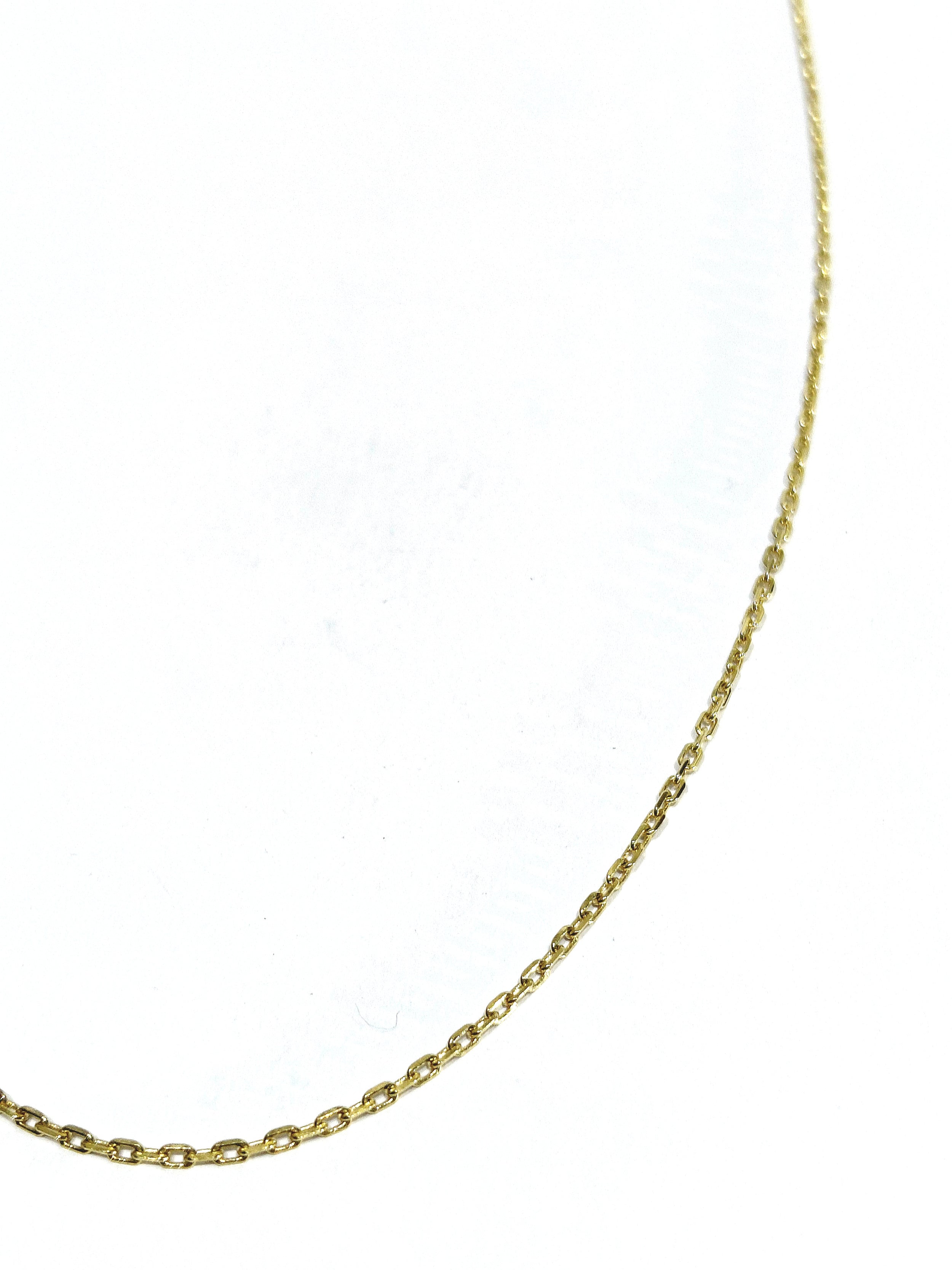 Chaîne en or jaune maille Forçat
