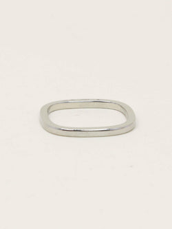 DINH VAN Alliance carrée or blanc - Castafiore