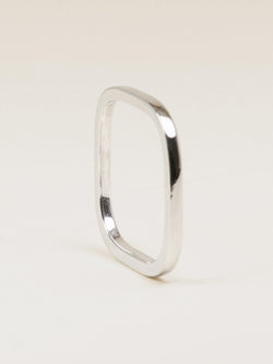 DINH VAN Alliance carrée or blanc - Castafiore