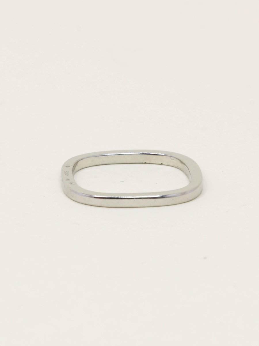 DINH VAN Alliance carrée or blanc - Castafiore