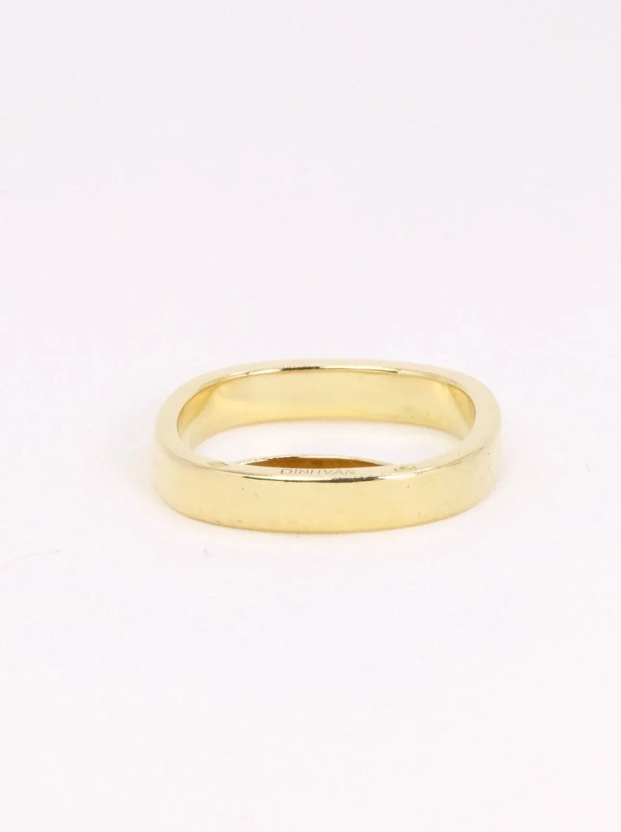 DINH VAN Alliance carrée or jaune - Castafiore