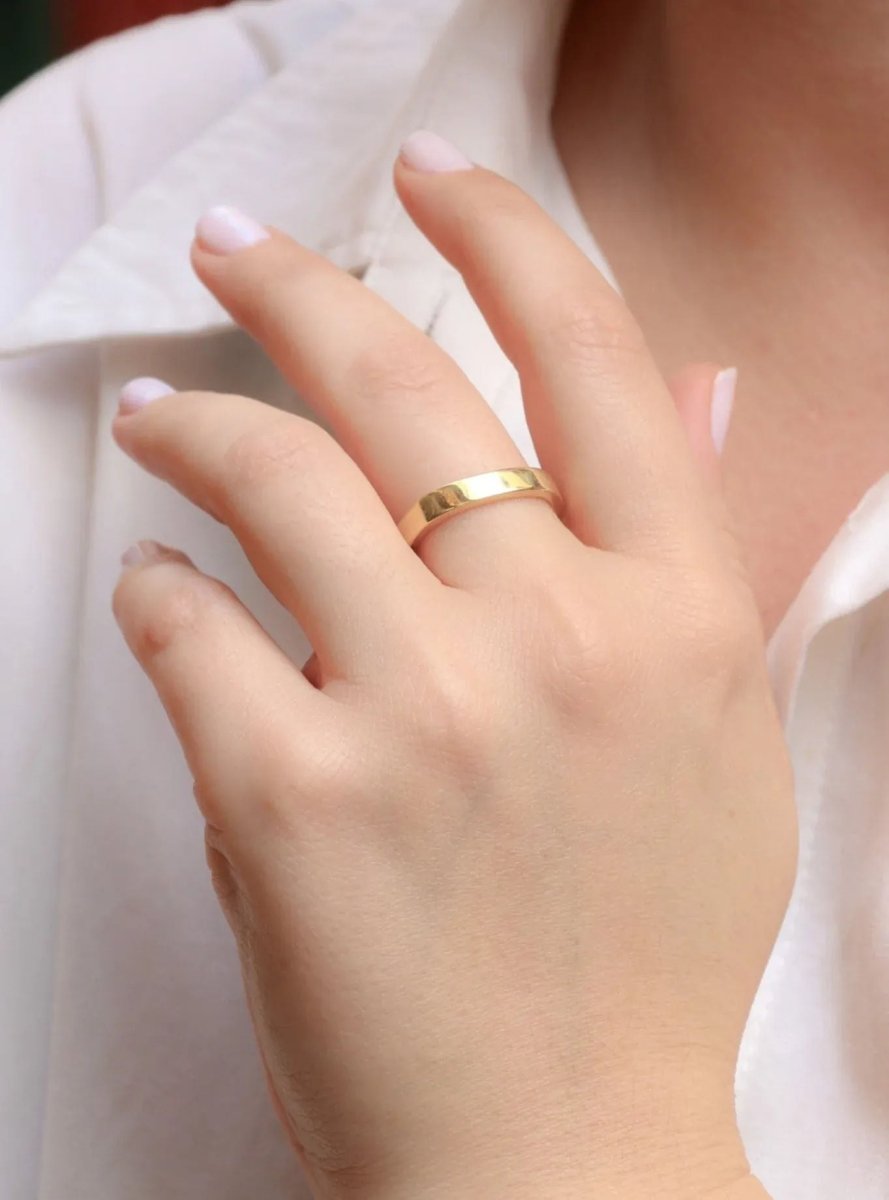 DINH VAN Alliance carrée or jaune - Castafiore