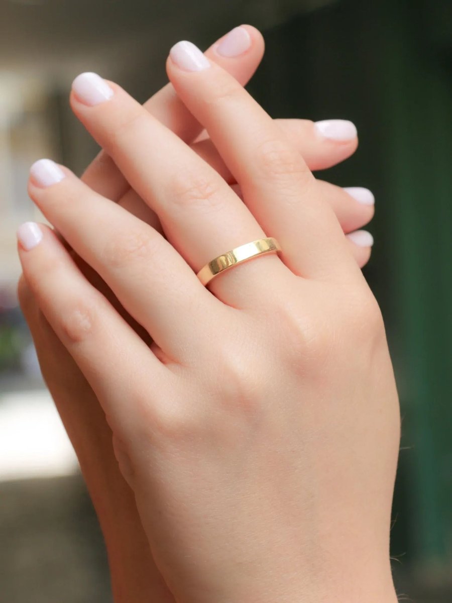 DINH VAN Alliance carrée or jaune - Castafiore