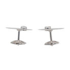 Dinh Van Boucles d'oreilles Puces Cible Or blanc Diamant - Castafiore