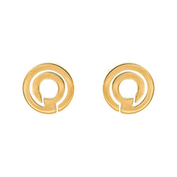 Dinh Van Boucles d'oreilles Seventies Or jaune - Castafiore