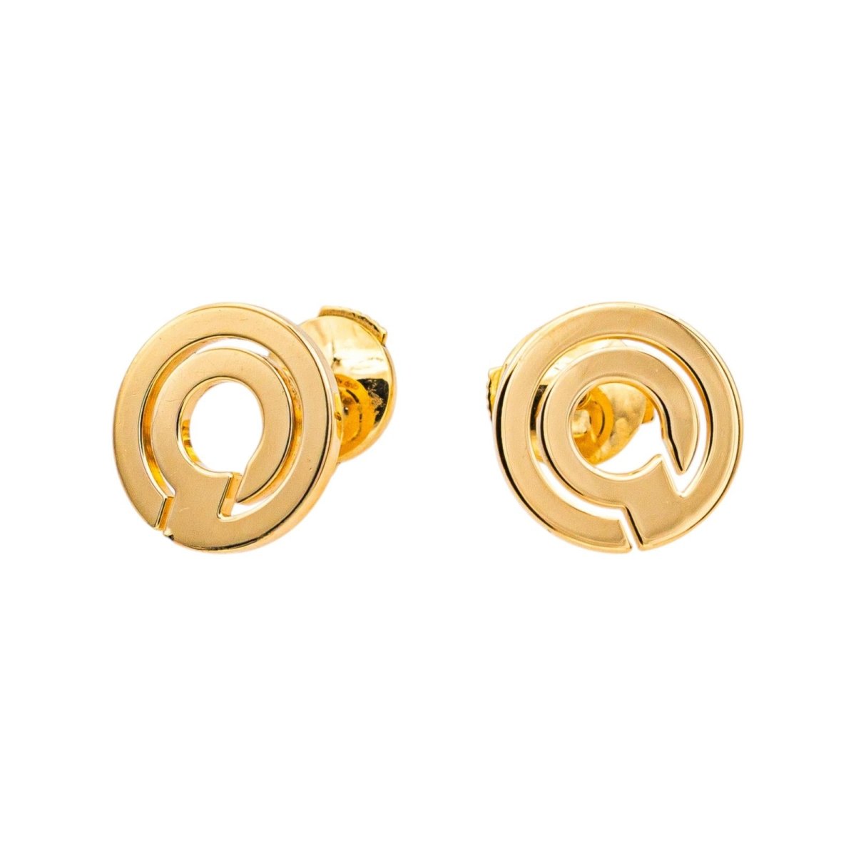 Dinh Van Boucles d'oreilles Seventies Or jaune - Castafiore