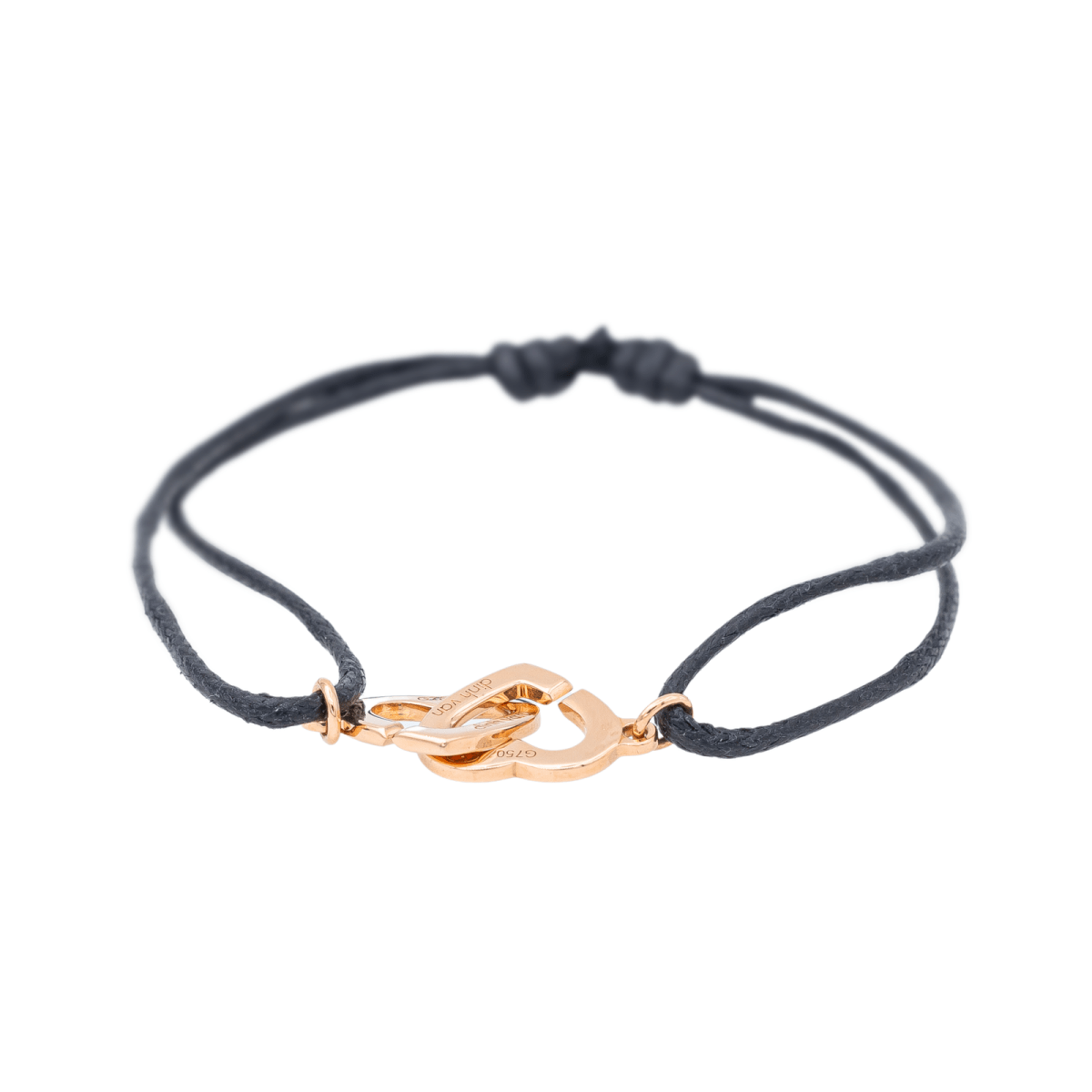 Dinh Van Bracelet Double cœur Or rose - Castafiore