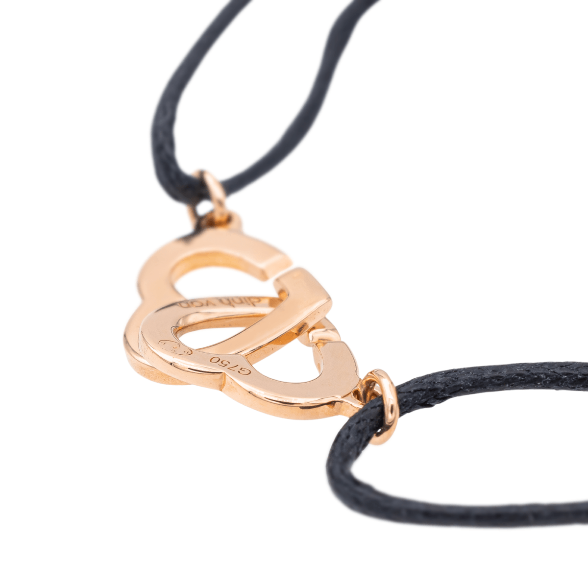 Dinh Van Bracelet Double cœur Or rose - Castafiore