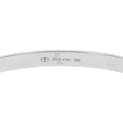 Dinh Van Bracelet Jonc Serrure Or blanc Diamant - Castafiore