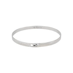 Dinh Van Bracelet Jonc Serrure Or blanc Diamant - Castafiore