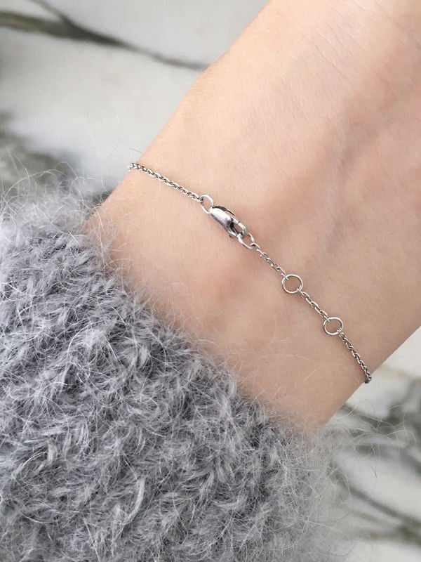 DINH VAN Bracelet menottes en or blanc 18K - Castafiore