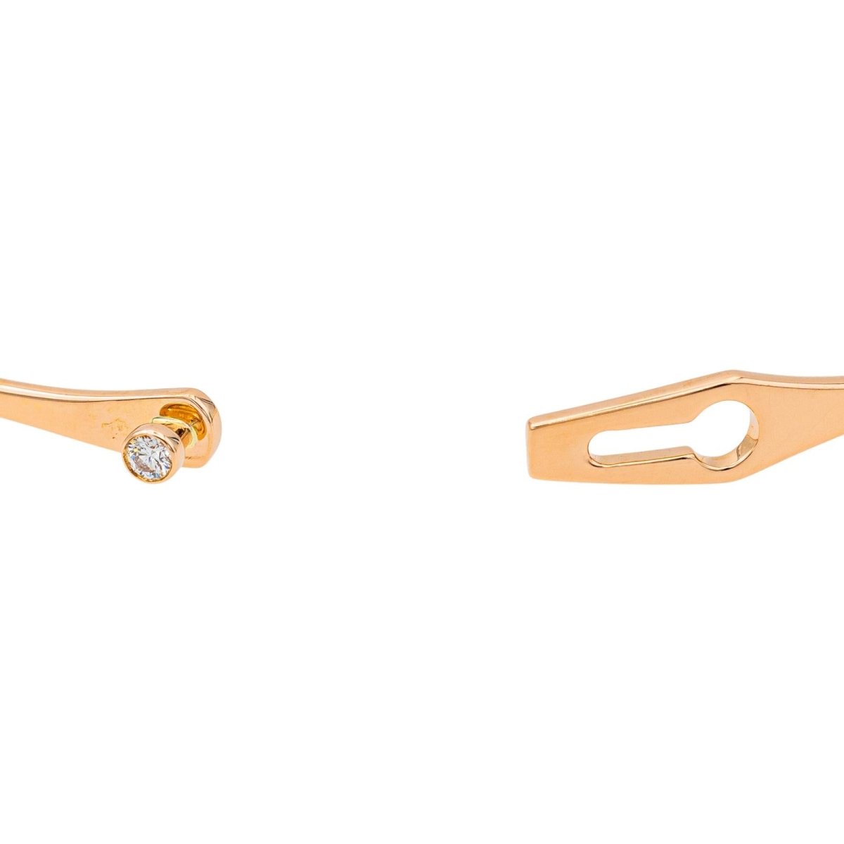 Dinh Van Bracelet Serrure Or rose Diamant - Castafiore