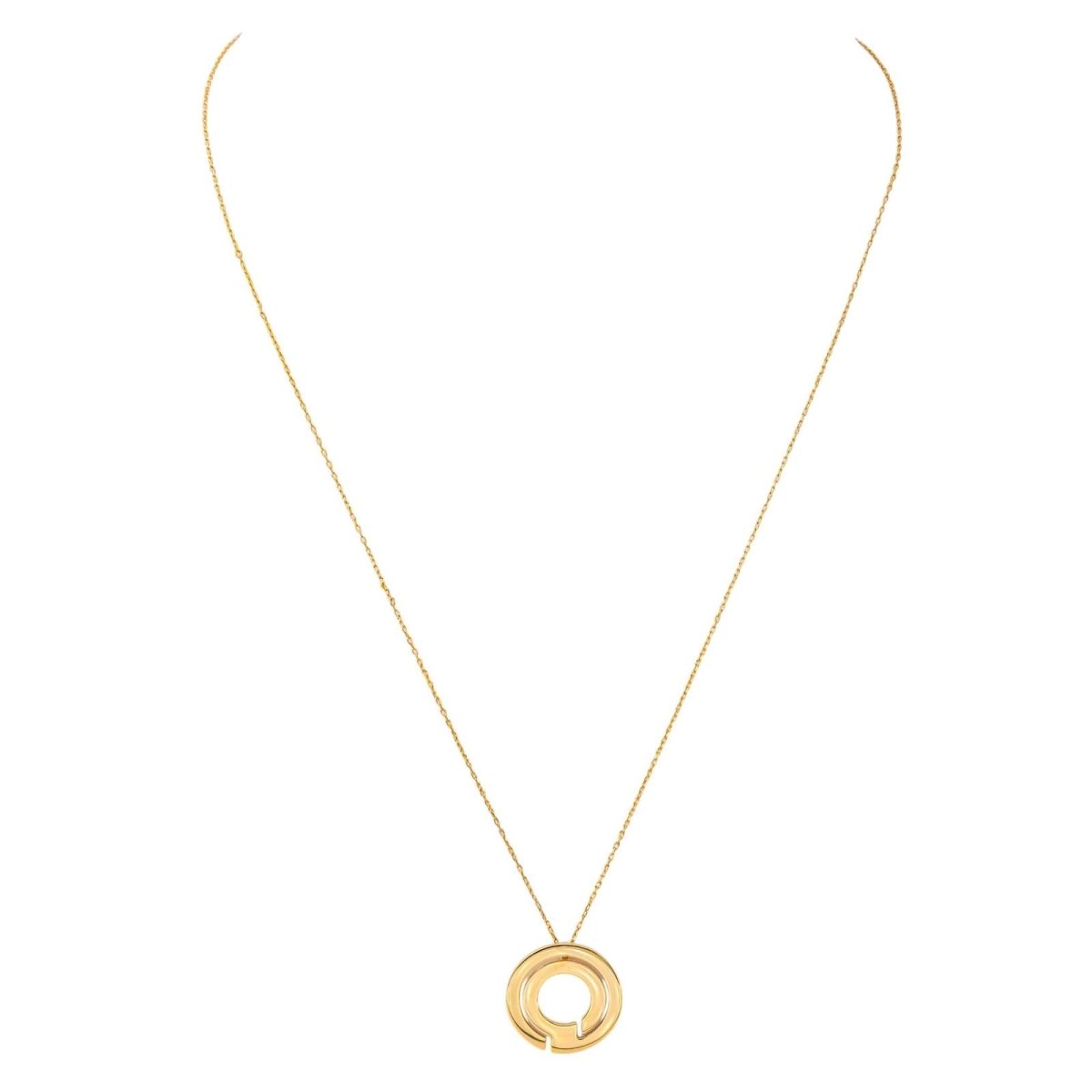 Dinh Van Collier Pendentif Seventies Or jaune - Castafiore