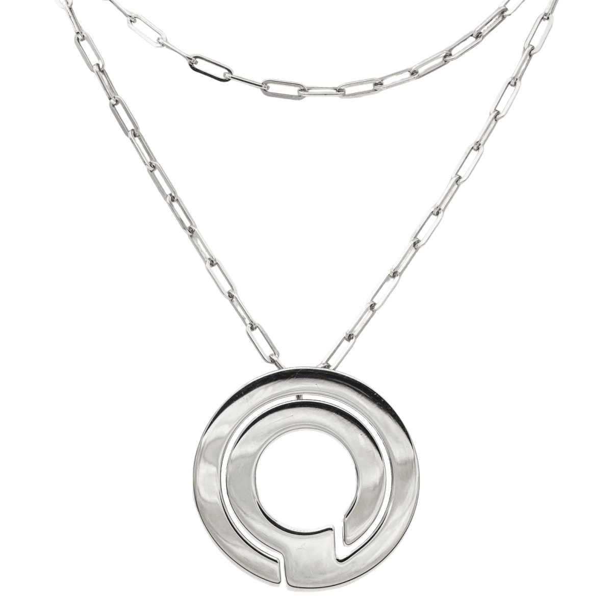 Dinh Van Collier Seventies Argent - Castafiore