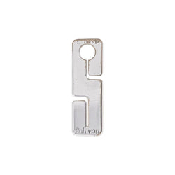 Dinh Van Pendentif Seventies Or blanc - Castafiore