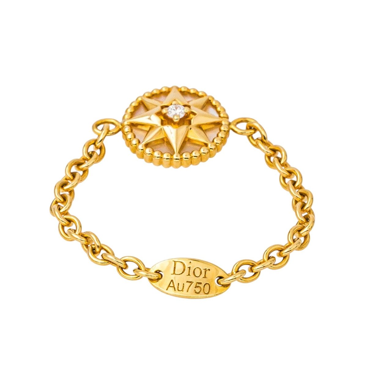 Dior Bague Rose des vents Or jaune Diamant - Castafiore