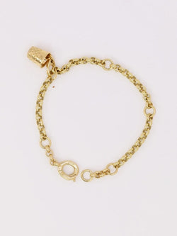 DIOR Bracelet chaine or jaune dé à coudre - Castafiore