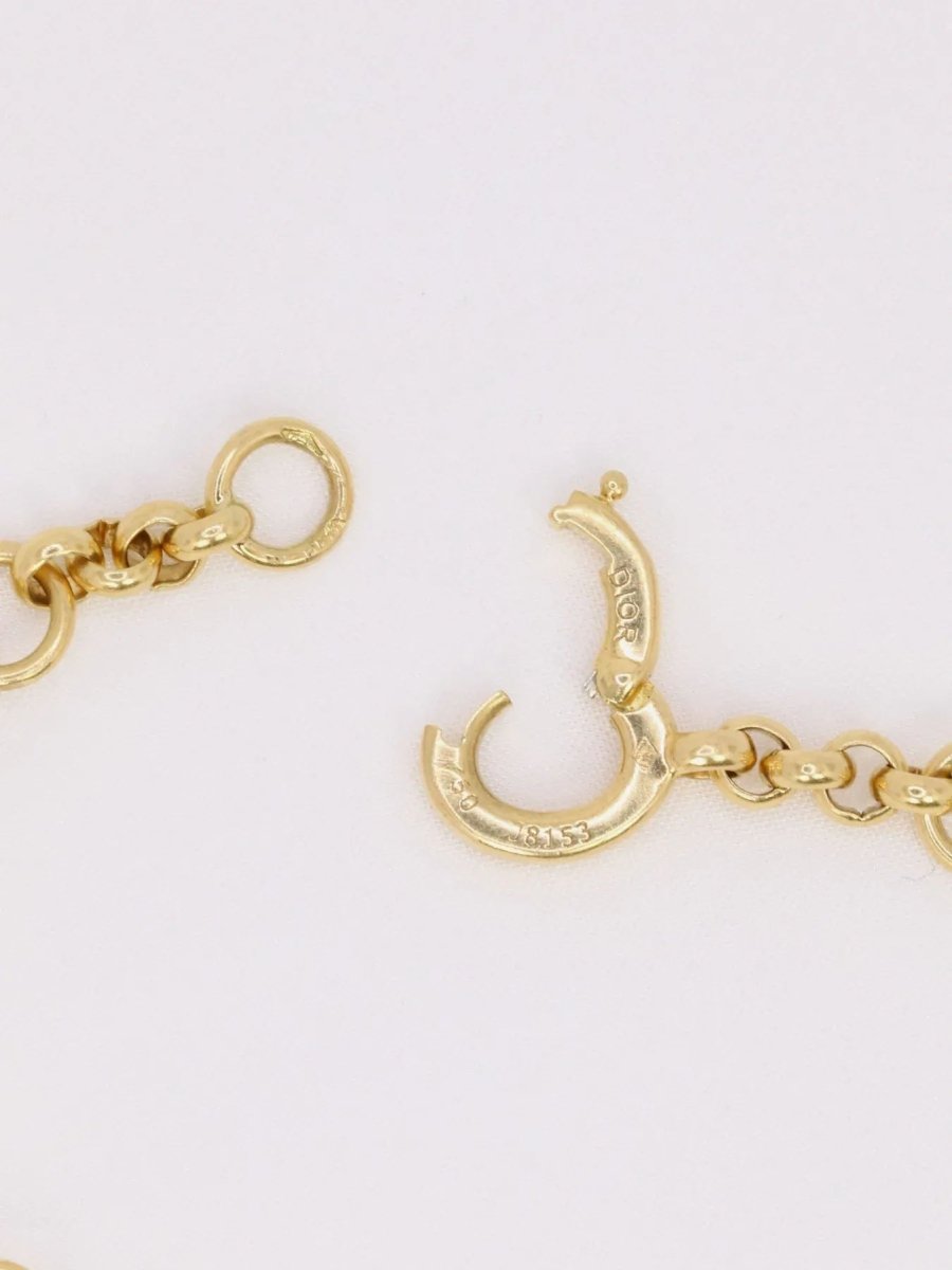 DIOR Bracelet chaine or jaune dé à coudre - Castafiore