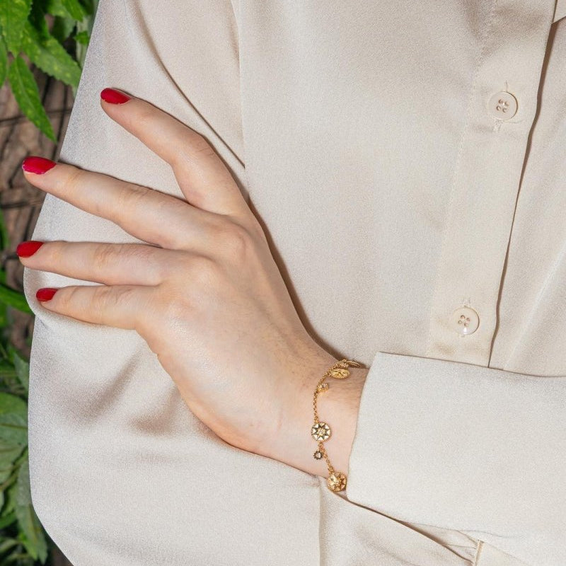 Dior Bracelet Rose des vents Or jaune Diamant - Castafiore