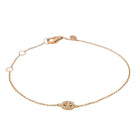 Djula Bracelet Peace & Love Or rose Diamant - Castafiore