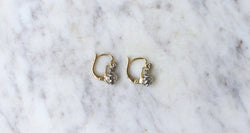 Dormeuses Anciennes Diamants 0,30 Ct - Castafiore