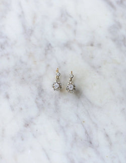 Dormeuses Anciennes Diamants 0,30 Ct - Castafiore