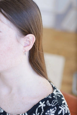 Dormeuses anciennes en or, platine, et diamants - Castafiore