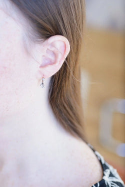 Dormeuses anciennes en or, platine, et diamants - Castafiore